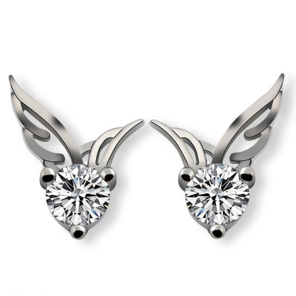 Angyalszárnyak fülbevaló whitegold