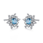 Leila női fülbevaló whitegold