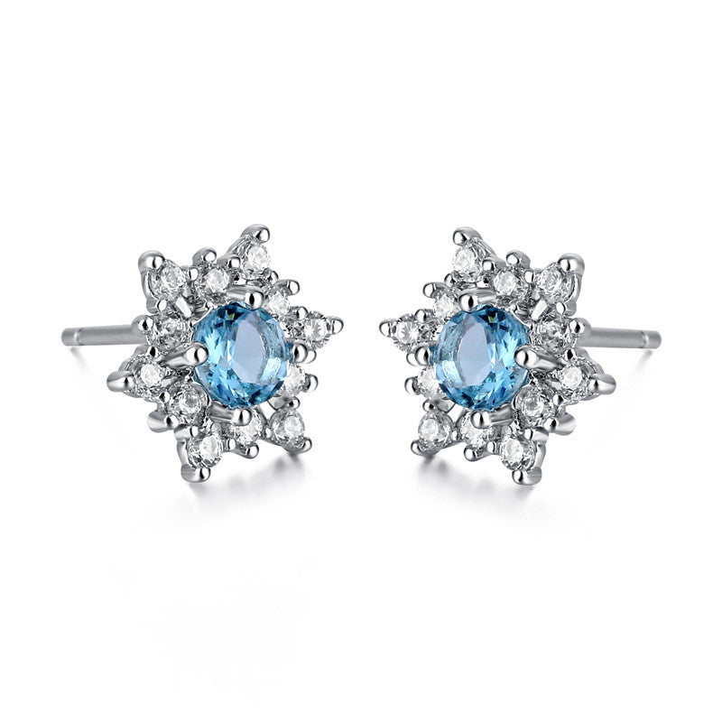 Leila női fülbevaló whitegold