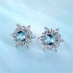 Leila női fülbevaló whitegold