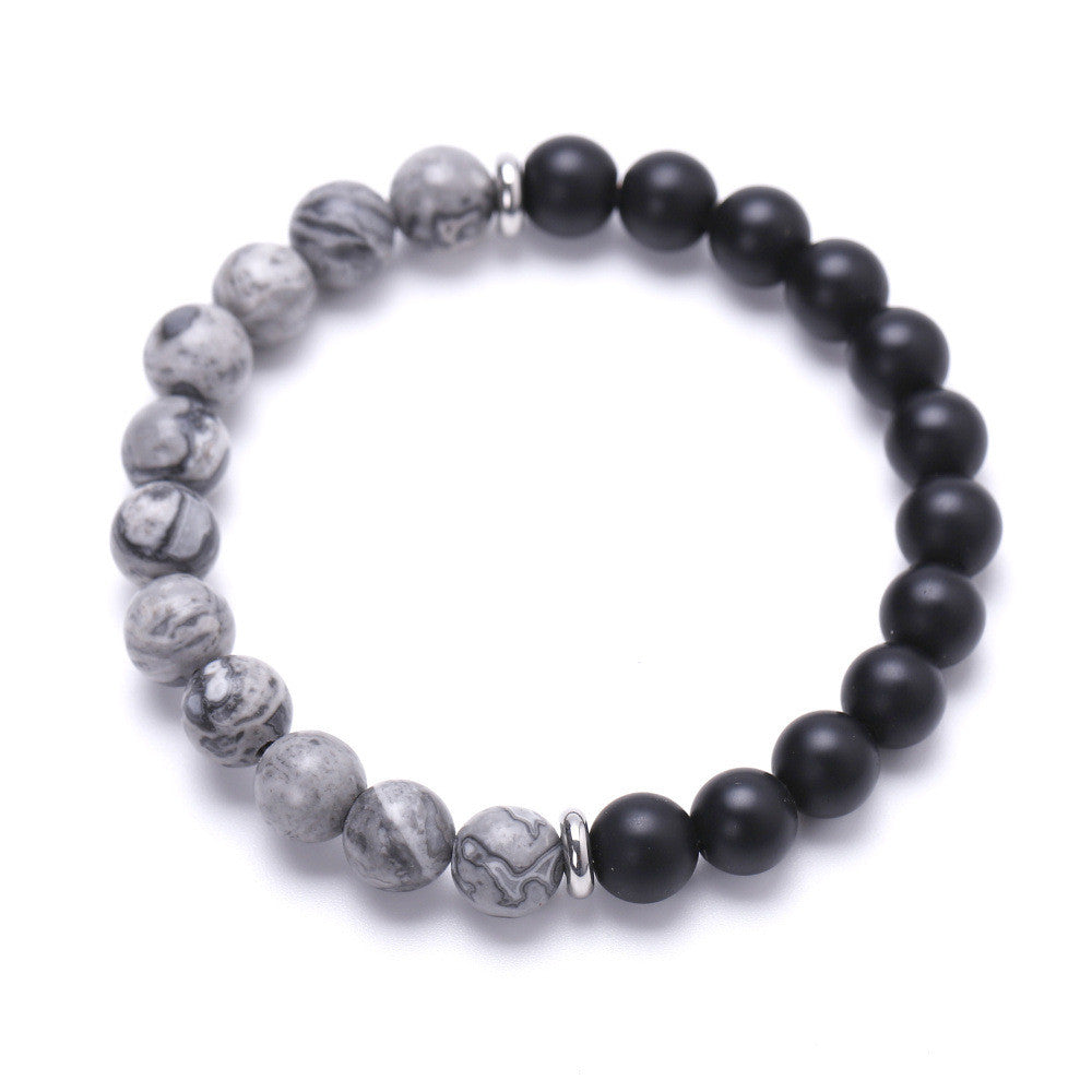 Cristina magnezit-agate ásvány karkötő