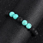 Aliyah női karkötő lávakő-türkiz