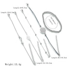 Ötrészes Hamsza-végtelen karkötő szett