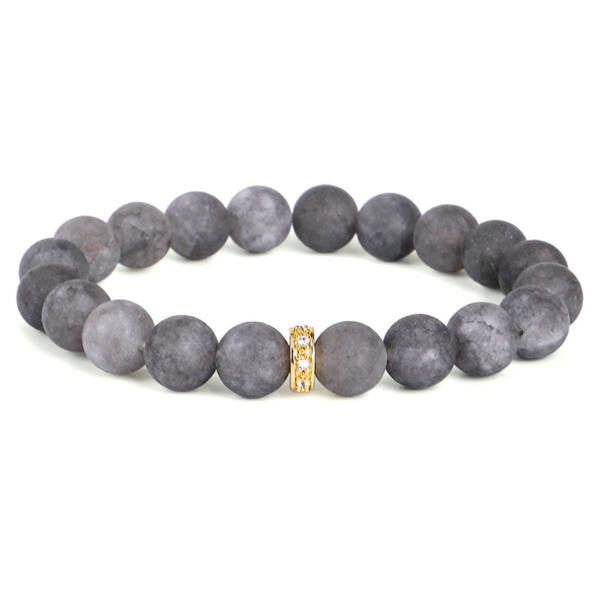 Rugalmas jáde karkötő grafit