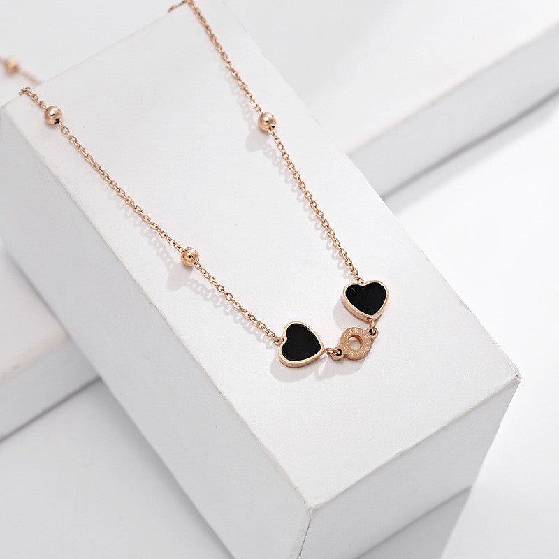 Gavriella titánium nyaklánc rosegold