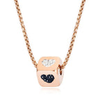 Giuditta titánium nyaklánc rosegold