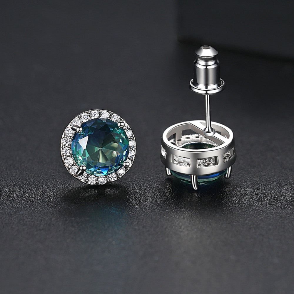 Gratiana Swarovski kristályos fülbevaló kék