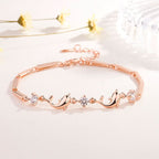 Delfines karkötő rosegold