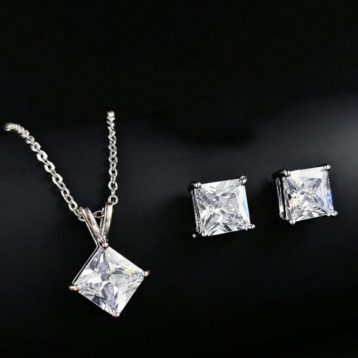 Rébecca női ékszer szett whitegold