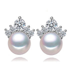 Gyöngyös hercegnő fülbevaló fehér