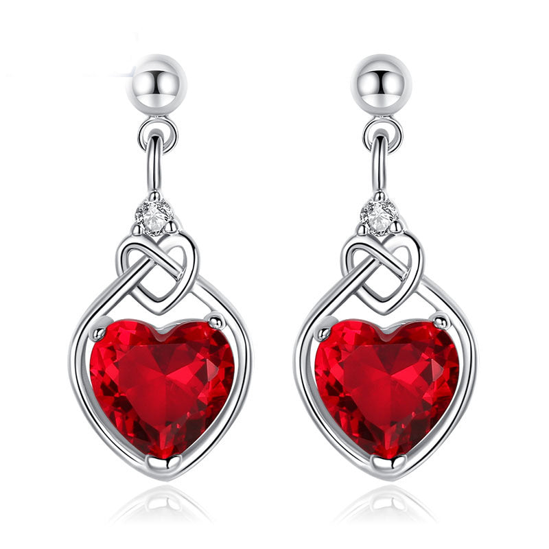 Smoon Renaya ékszer szett whitegold-piros