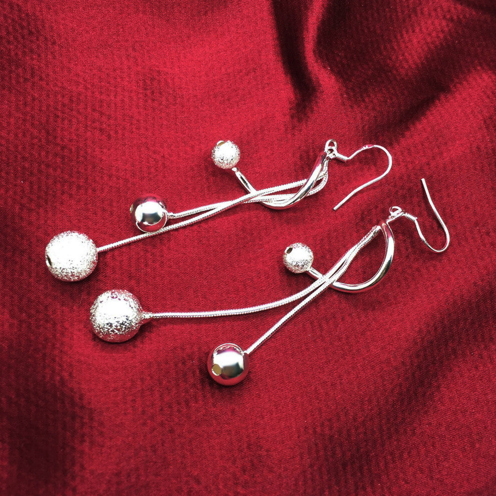 Maely ezüstös női fülbevaló