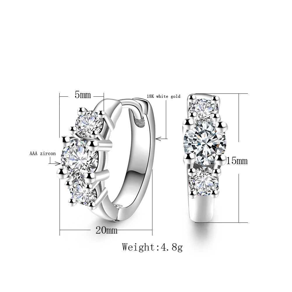 Lya női fülbevaló whitegold