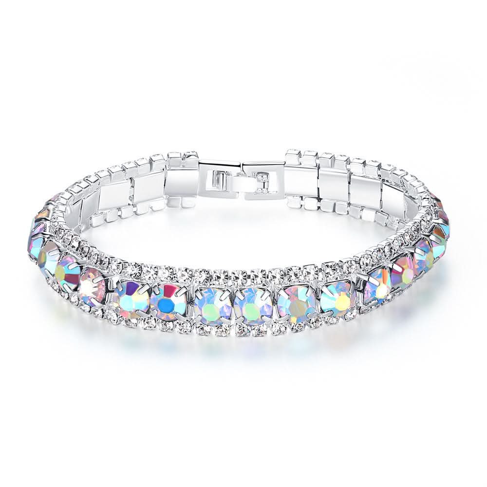 Maelia női karkötő whitegold-multicolor