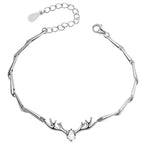 Thalia szarvas agancs női karkötő whitegold