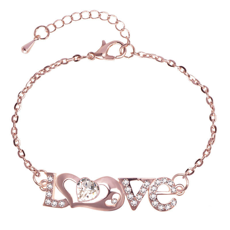 Tatiana női karkötő rosegold