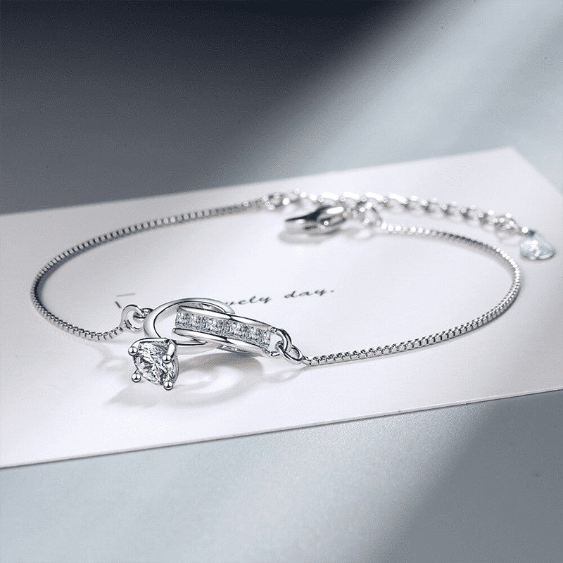 Aline női karkötő whitegold