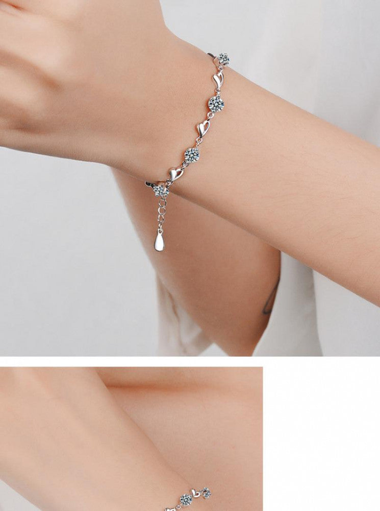 Ela női karkötő whitegold