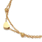 Smoon bogyók és szív bokalánc gold