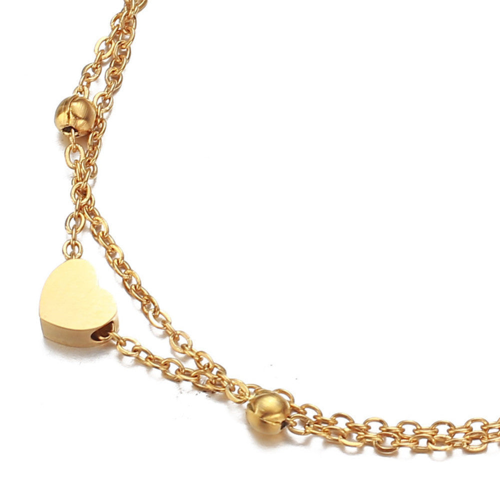 Smoon bogyók és szív bokalánc gold