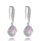 Angéle női fülbevaló whitegold-pink