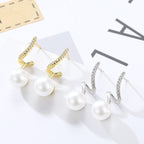 Amelia női fülbevaló whitegold