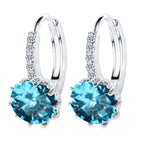 Lindsay női fülbevaló whitegold-kék