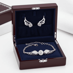 Isaure angyalszárny szett whitegold