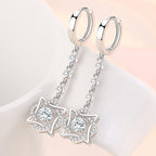 Mariam ezüstös női fülbevaló