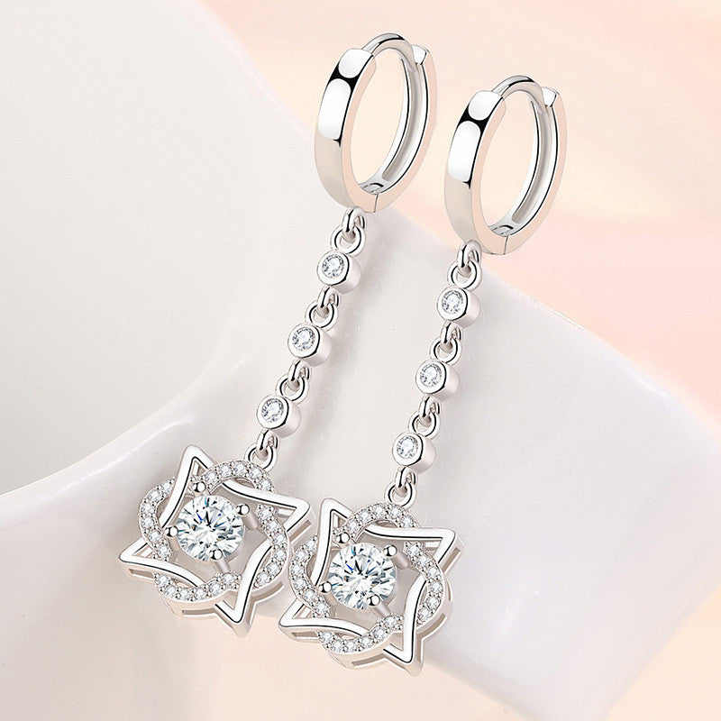 Mariam ezüstös női fülbevaló