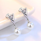 Elena gyöngyös-kristályos fülbevaló