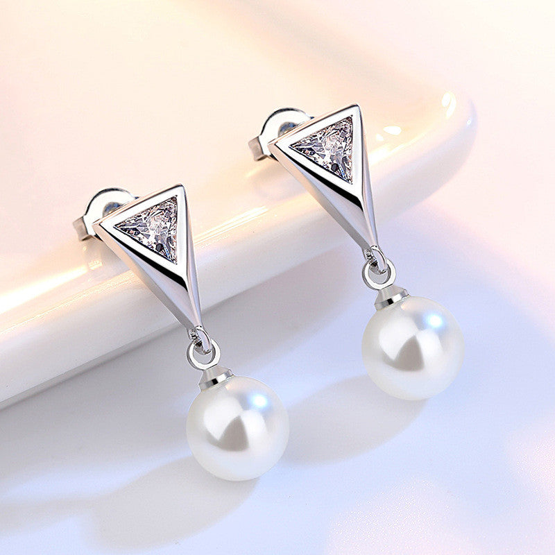 Elena gyöngyös-kristályos fülbevaló