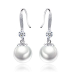 Abell lógós gyöngy fülbevaló whitegold