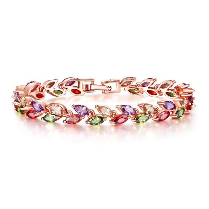 Naia női karkötő rosegold-multicolor