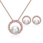 Janelle női ékszer szett rosegold
