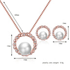 Smoon Vivara gyöngyös ékszer szett rosegold