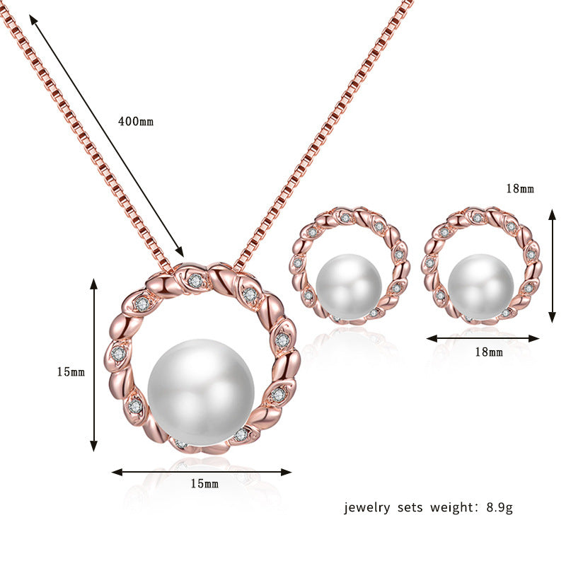 Smoon Vivara gyöngyös ékszer szett rosegold