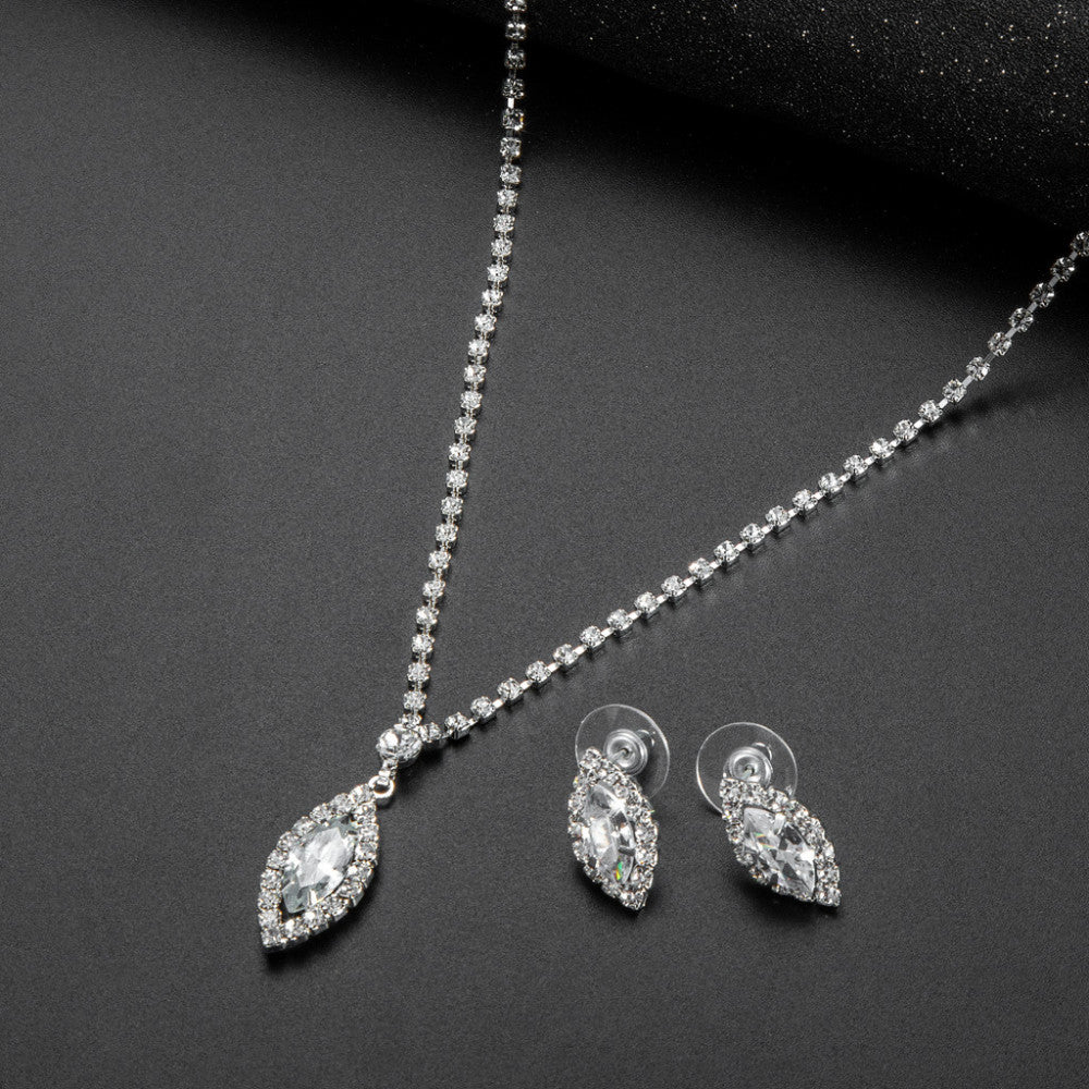 Abigael női ékszer szett whitegold