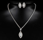 Abigael női ékszer szett whitegold