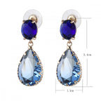 Marina női fülbevaló gold-kék