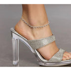 Smoon csüngő kristályok bokalánc