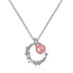 Agnese hold medálos nyaklánc whitegold