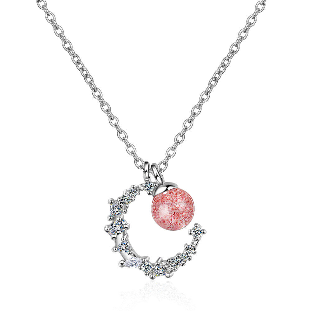 Agnese hold medálos nyaklánc whitegold