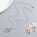 Agnese hold medálos nyaklánc whitegold