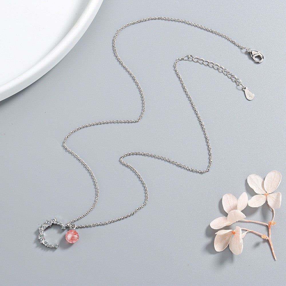 Agnese hold medálos nyaklánc whitegold