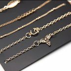 Aida ötrészes karkötő szett gold