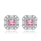 Margot kristály fülbevaló whitegold-rózsaszín