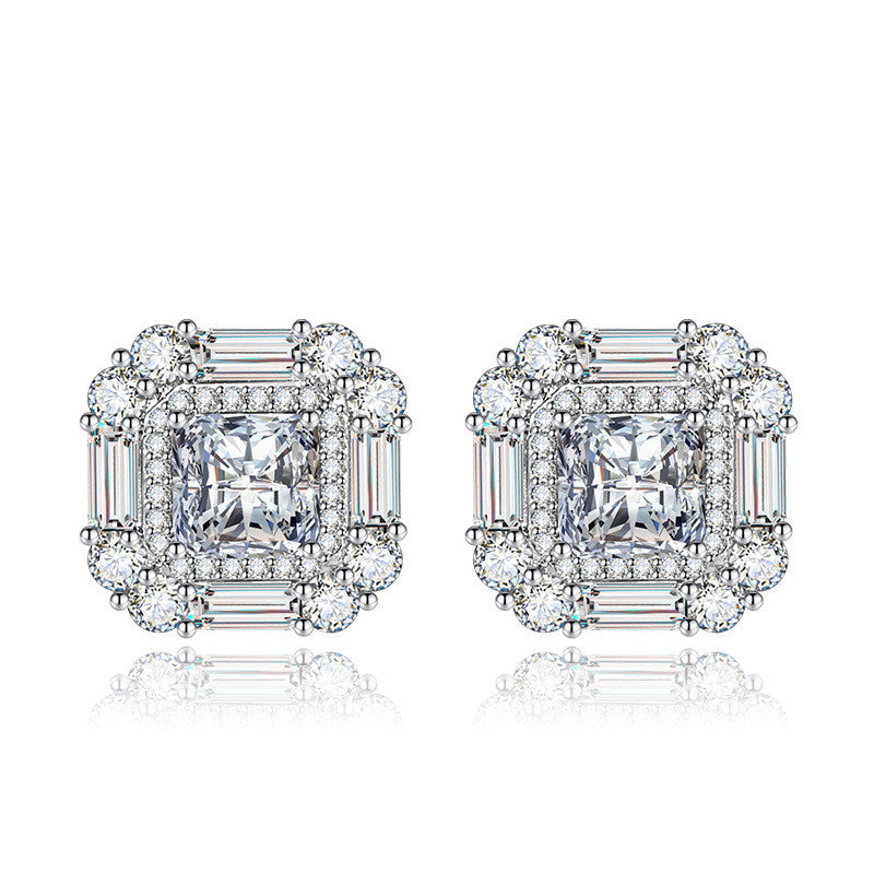 Margot kristály fülbevaló whitegold-fehér