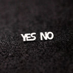 Yes No nemesacél fülbevaló