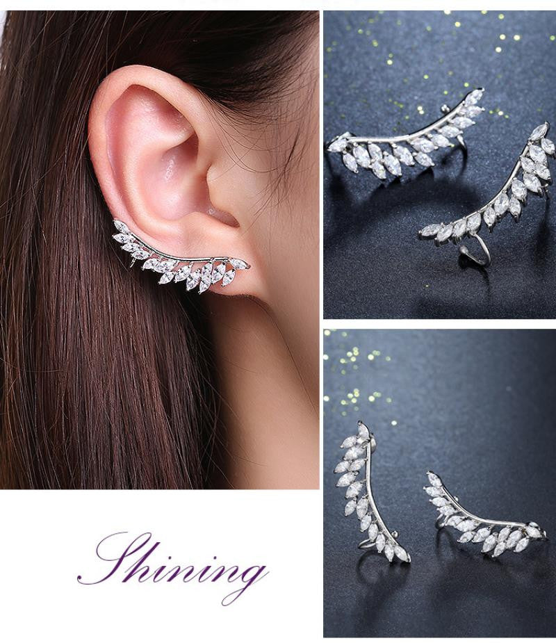 Lucretia fülbevaló füldísz whitegold